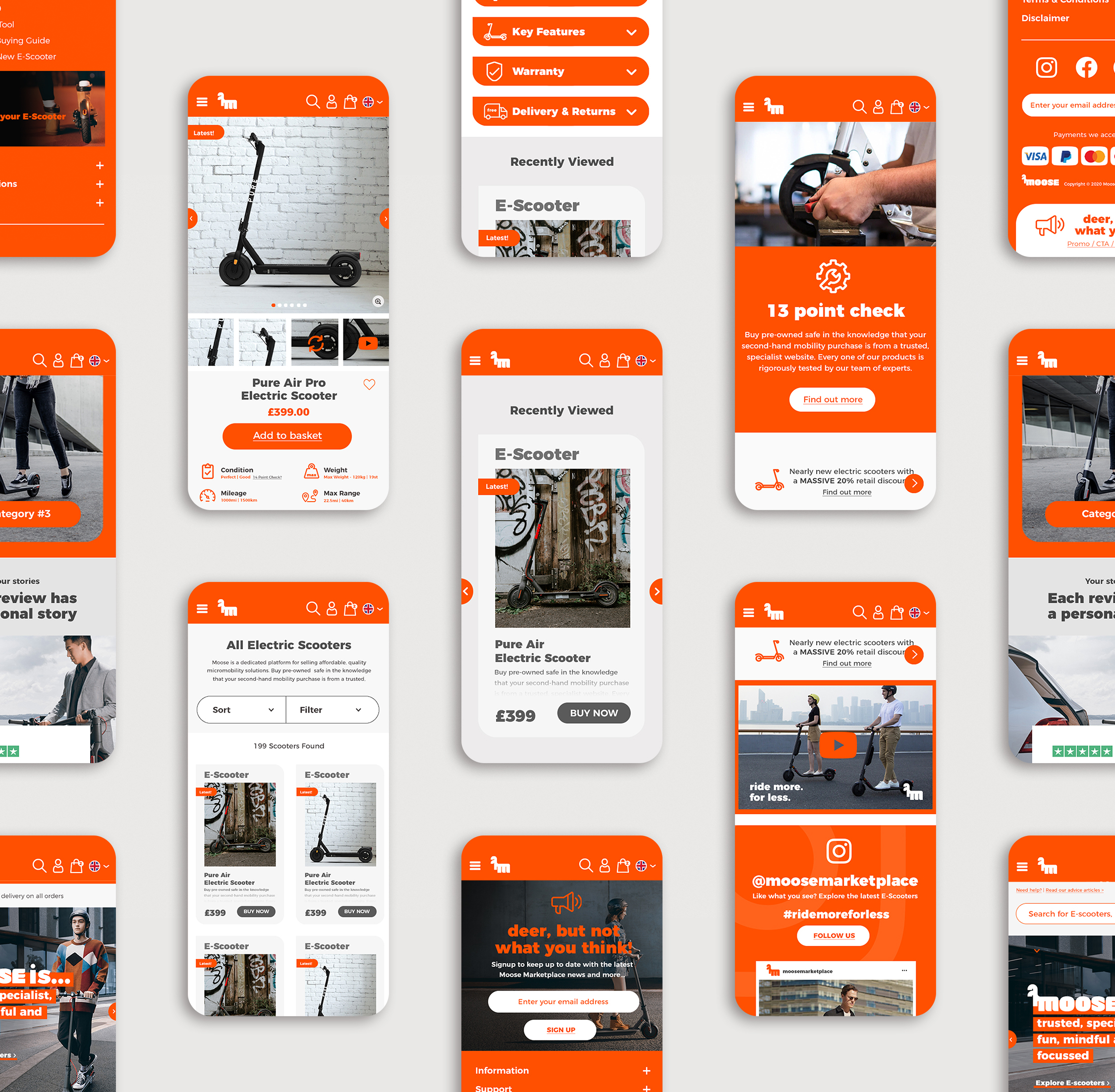 Moose Website design & Mobile UI Design